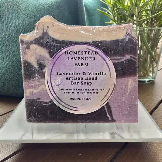 Artisan soaps – lavender & vanilla (cold process) artisan soap homestead lavender farm