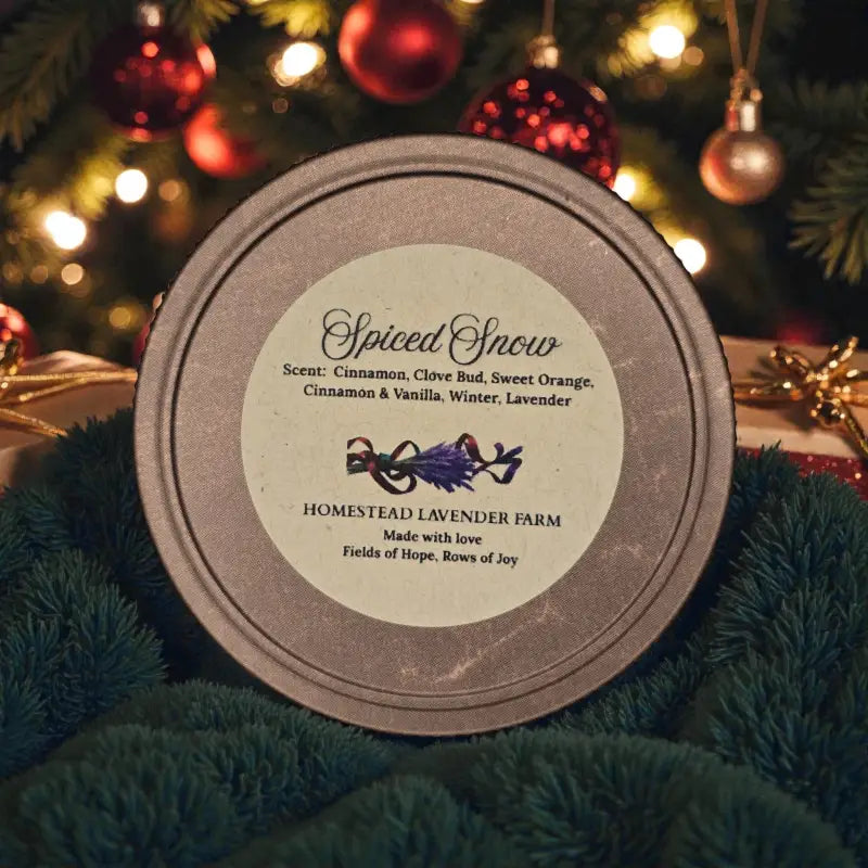 Homestead winter candle collection – 4 oz candle homestead lavender farm