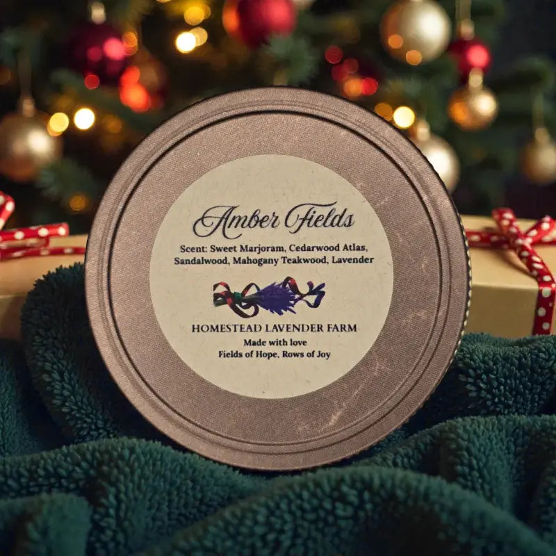 Homestead winter candle collection – 4 oz candle homestead lavender farm