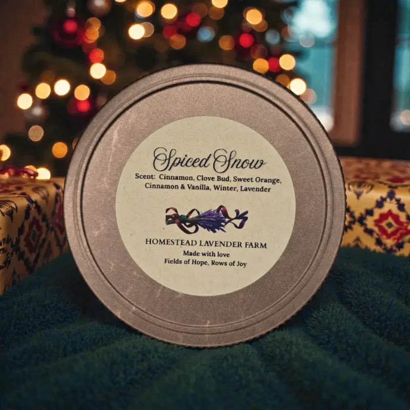 Homestead winter candle collection – 4 oz candle homestead lavender farm