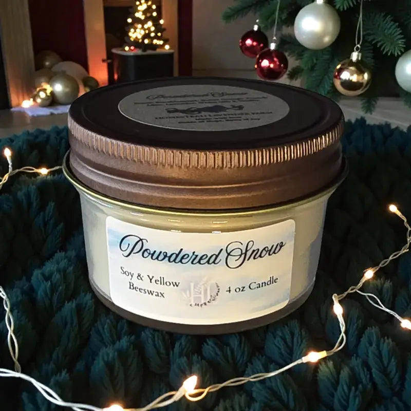 Homestead winter candle collection – 4 oz candle homestead lavender farm