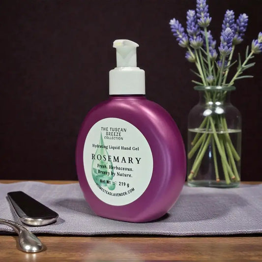 Hydrating liquid hand gel – rosemary & eucalyptus liquid hand soap homestead lavender farm