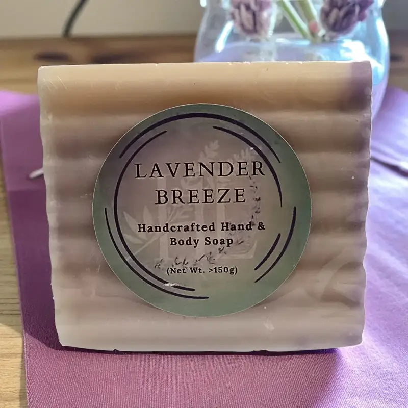 Lavender breeze – goat milk lavender hand bar soap artisan soap homestead lavender farm
