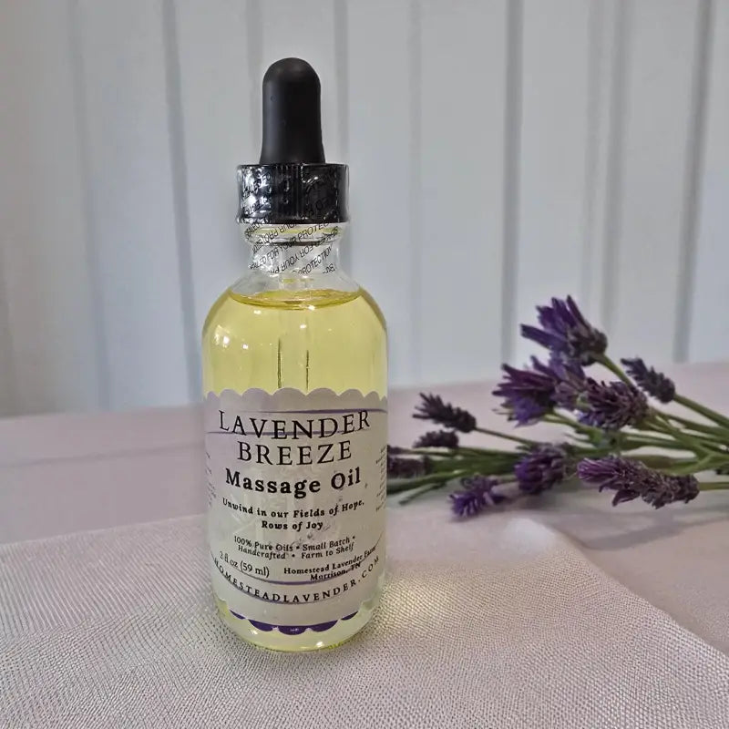 Lavender breeze – ’unwind’ lavender massage oil homestead lavender farm