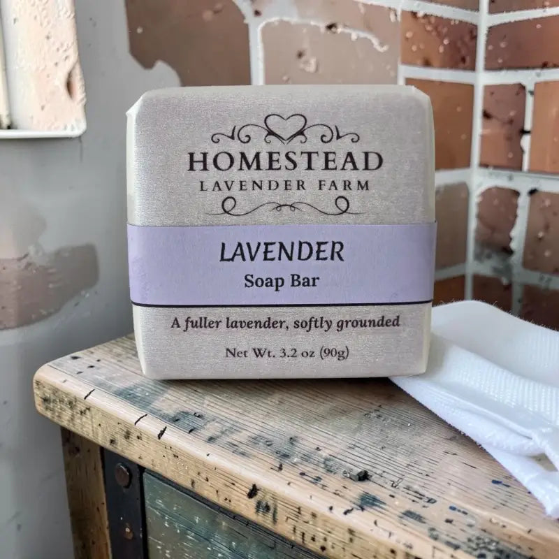 Lavender soap bar, a fuller lavender softly grounded artisan soap homestead lavender farm lavender essential oil,