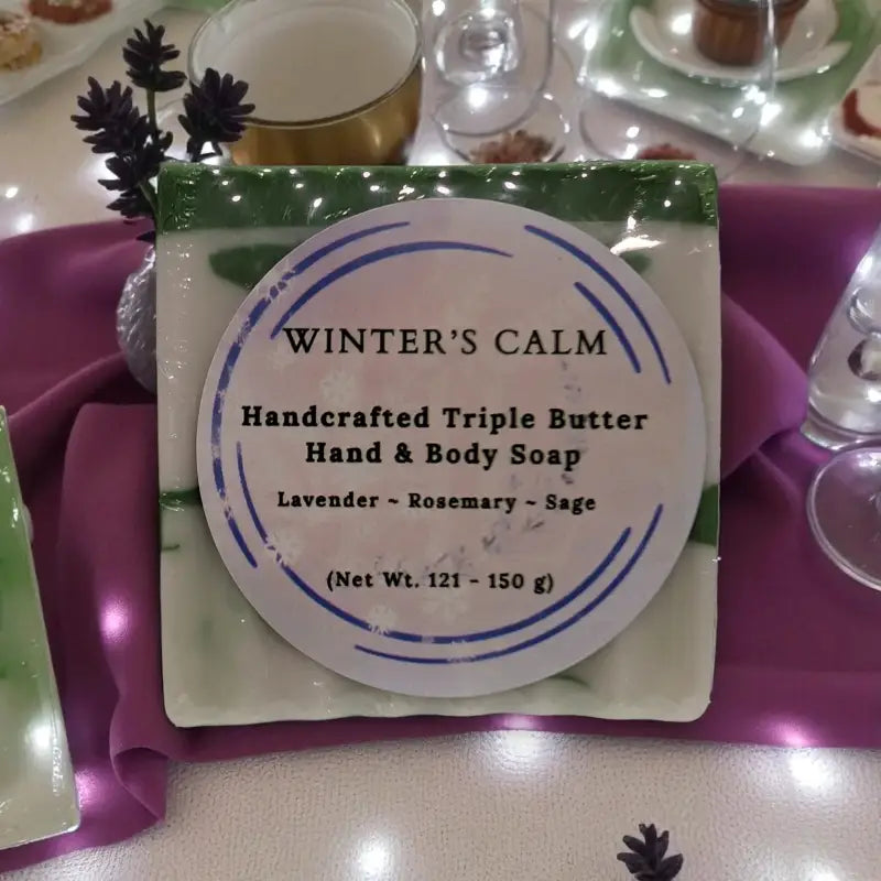 Winter’s collection - winter’s calm – triple butter artisan soap artisan soap homestead lavender farm