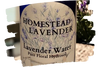 blue bottle of homestead lavender lavender water