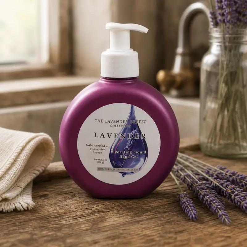 Lavender and rosemary hand soaps and hydrating hand gels from Homestead Lavender Farm