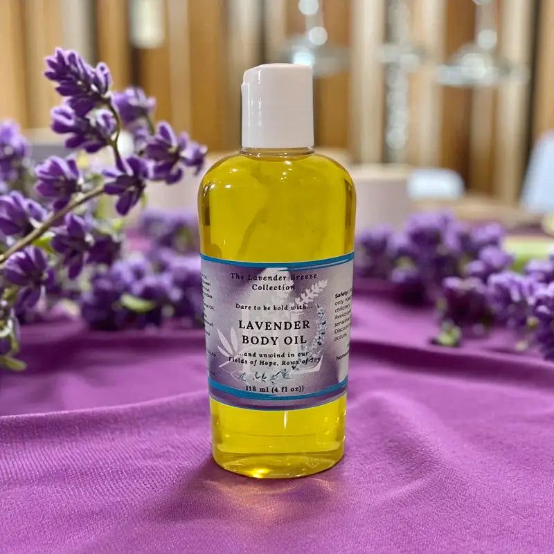 Lavender massage and body oils from Homestead Lavender Farm