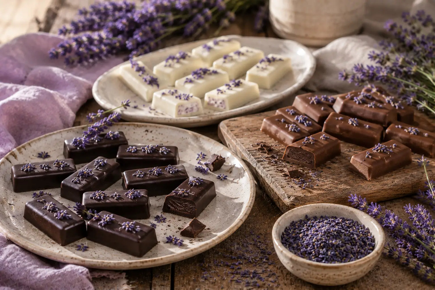 Lavender chocolate