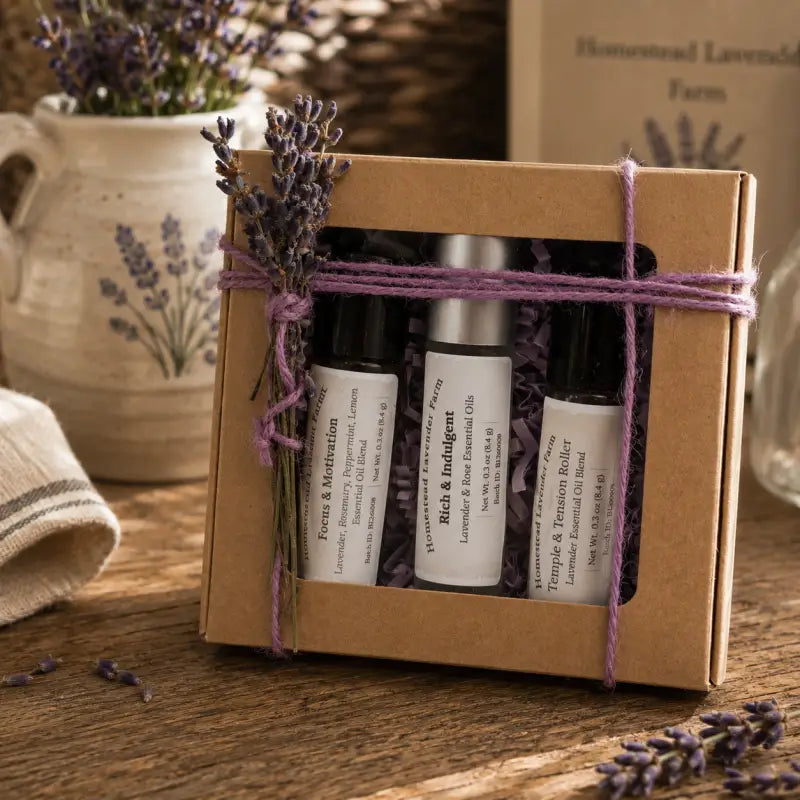 Lavender pressure rollers from Homestead Lavender Farm — the Daily Moments gift set