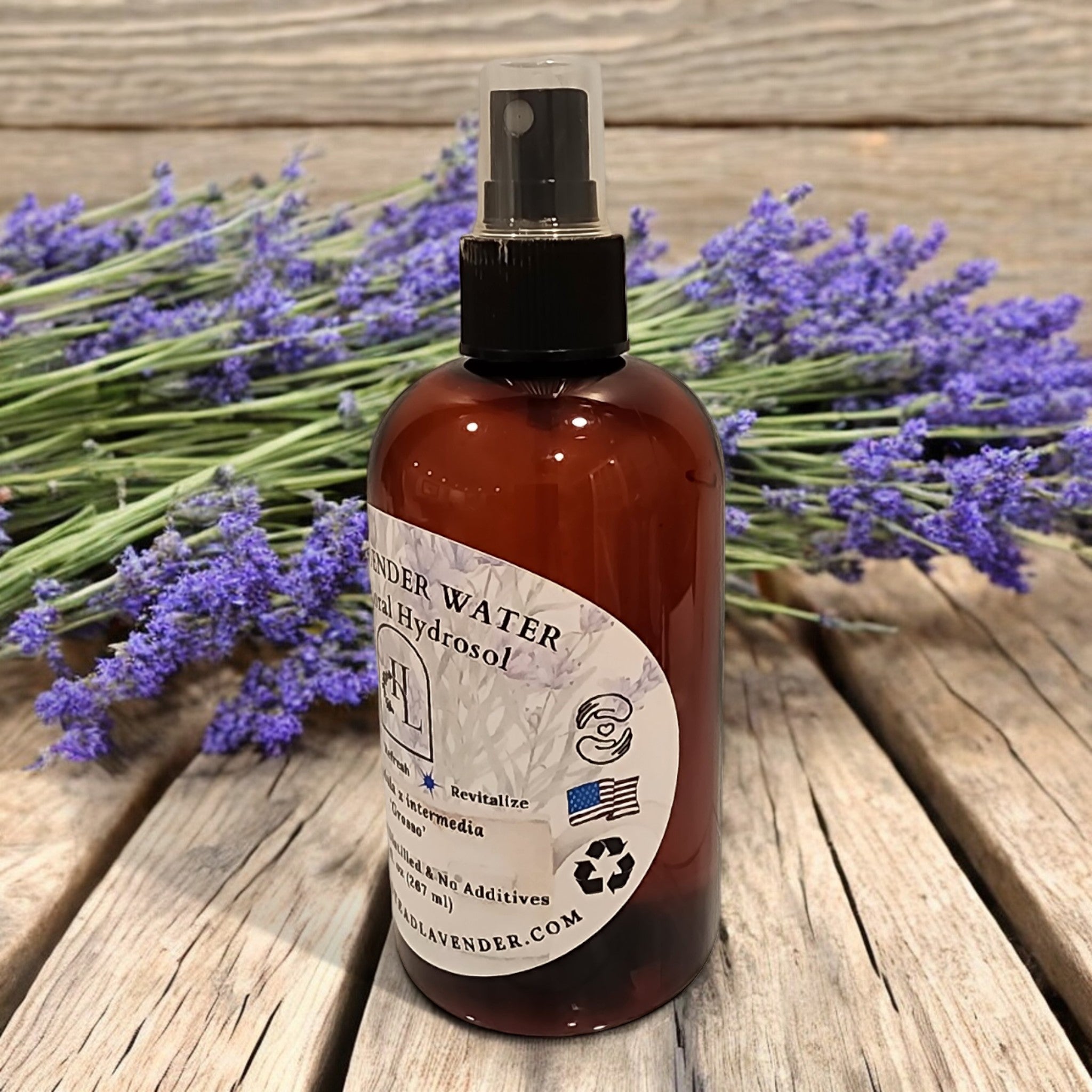 Lavender Water - Pure Floral Hydrosol Lavandula x intermedia ’Grosso’ - Floral water