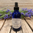 Lavender Water - Pure Floral Hydrosol Lavandula x intermedia ’Grosso’ 4 fl. oz (118 ml) cobalt blue spray glass