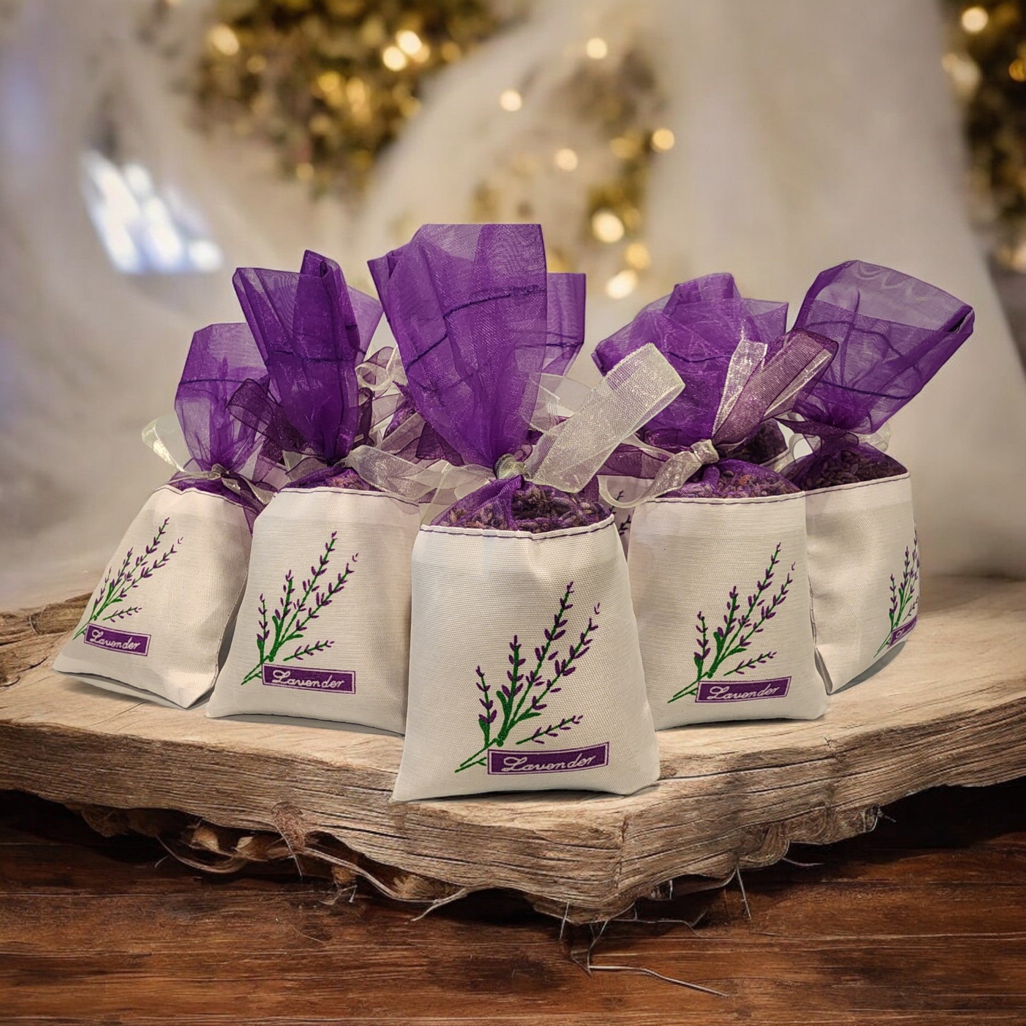 Elevate Your Space with Lavender Sachets: From Closets to Special Occasions (Set of 10) - Lavender Product