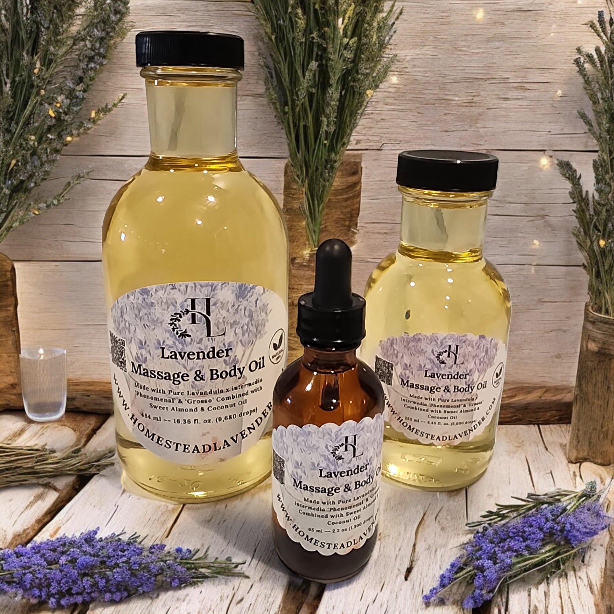 Lavender Bliss: The Perfect Massage and Body Oil Made in USA - Lavender Product