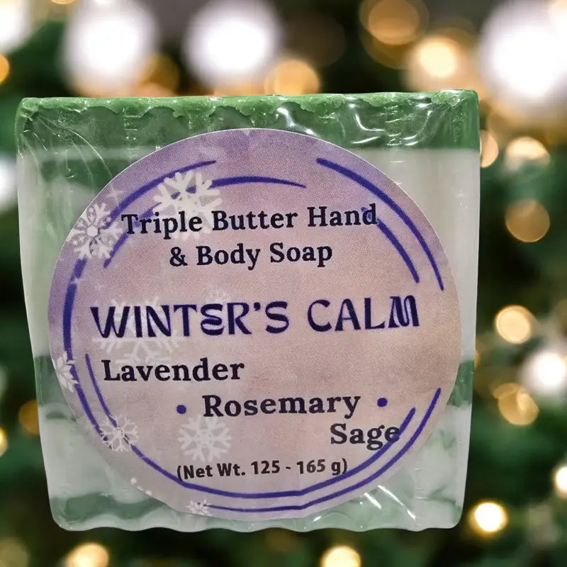 Winter’s collection - handcrafted artisan soaps - natural triple butter artisan soap homestead lavender farm