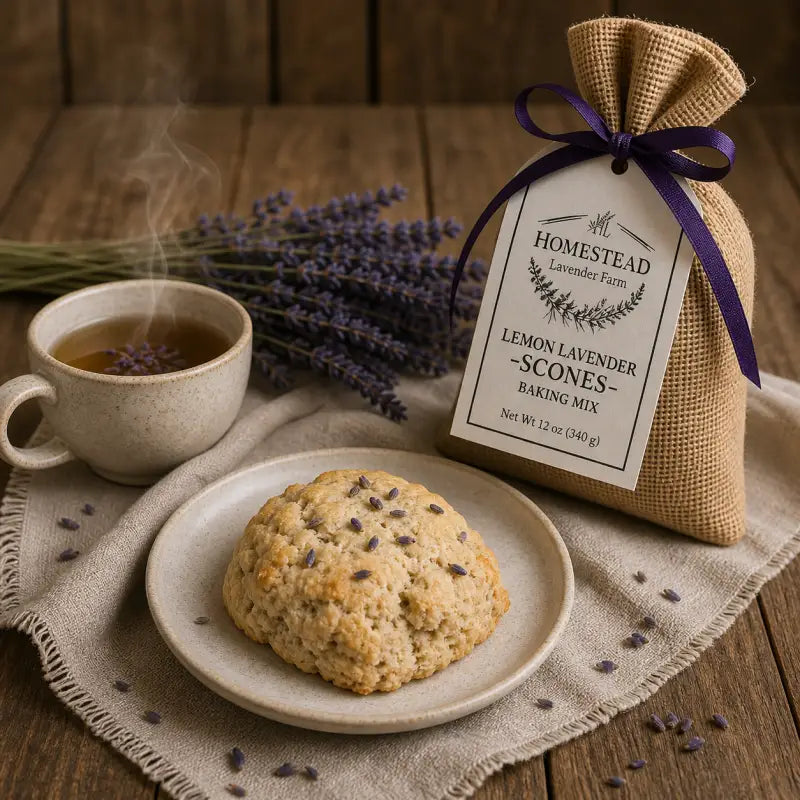 Baking mix - lemon lavender scones culinary mix homestead lavender farm lemon lavender scones, lavender scones baking,