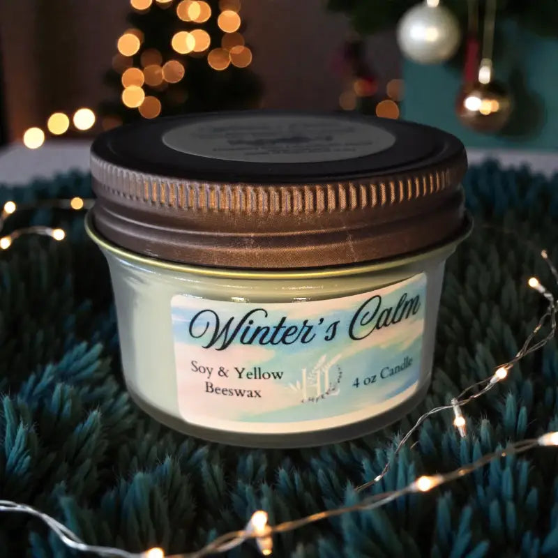 Homestead winter candle collection – 4 oz candle homestead lavender farm