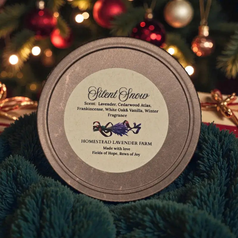 Homestead winter candle collection – 4 oz candle homestead lavender farm