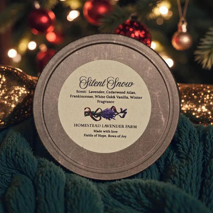 Homestead winter candle collection – 4 oz candle homestead lavender farm