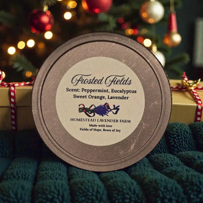 Homestead winter candle collection – 4 oz candle homestead lavender farm