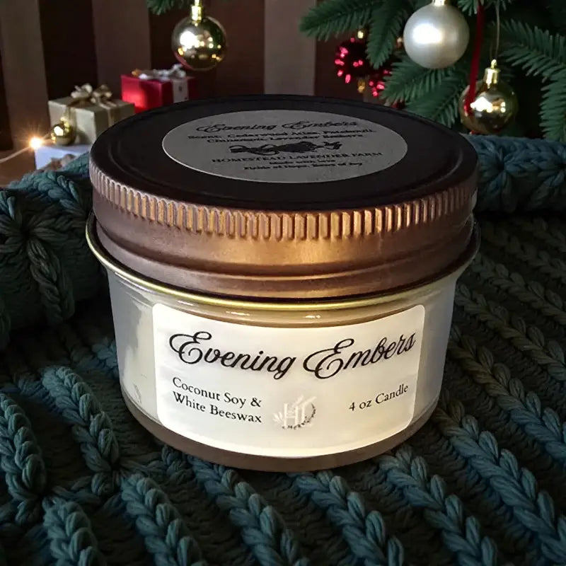 Homestead winter candle collection – 4 oz candle homestead lavender farm