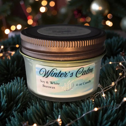 Homestead winter candle collection – 4 oz candle homestead lavender farm