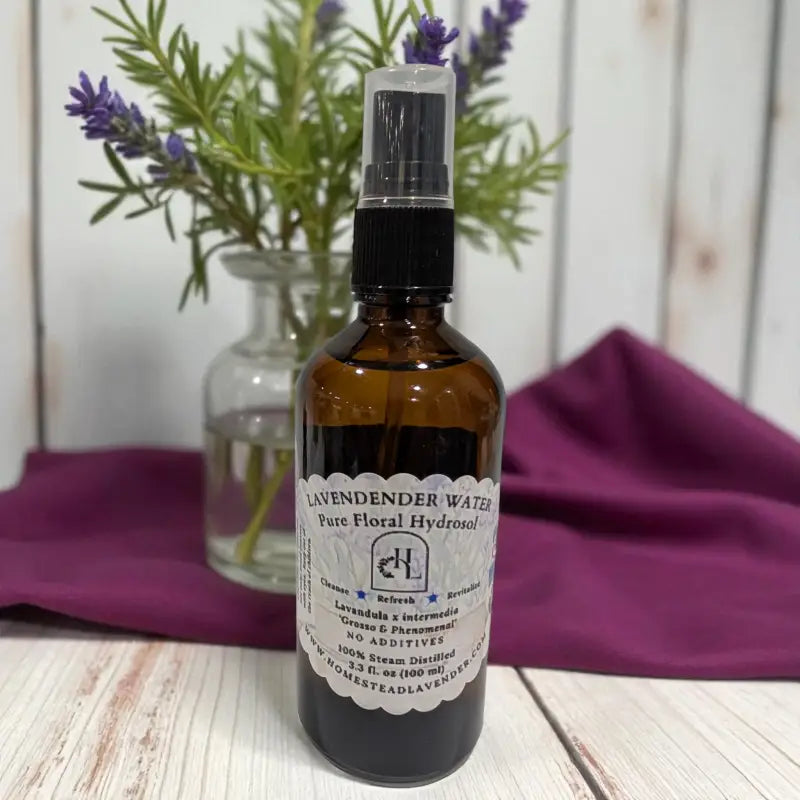 Lavender breeze - ’bold bloom’ lavender hydrosol (grosso + phenomenal blend) hydrosol homestead lavender farm