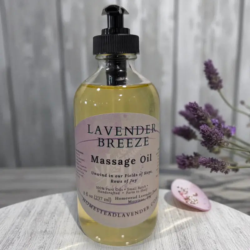 Lavender breeze – ’unwind’ lavender massage oil homestead lavender farm
