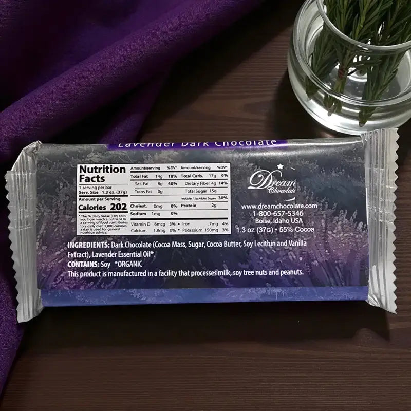 Lavender chocolate bar culinary treats homestead lavender farm