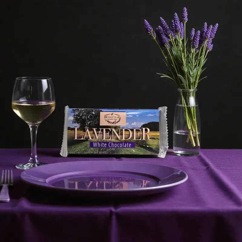 Lavender chocolate bar culinary treats homestead lavender farm