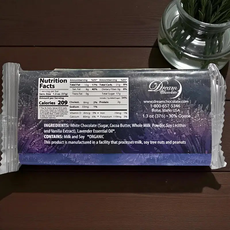 Lavender chocolate bar culinary treats homestead lavender farm