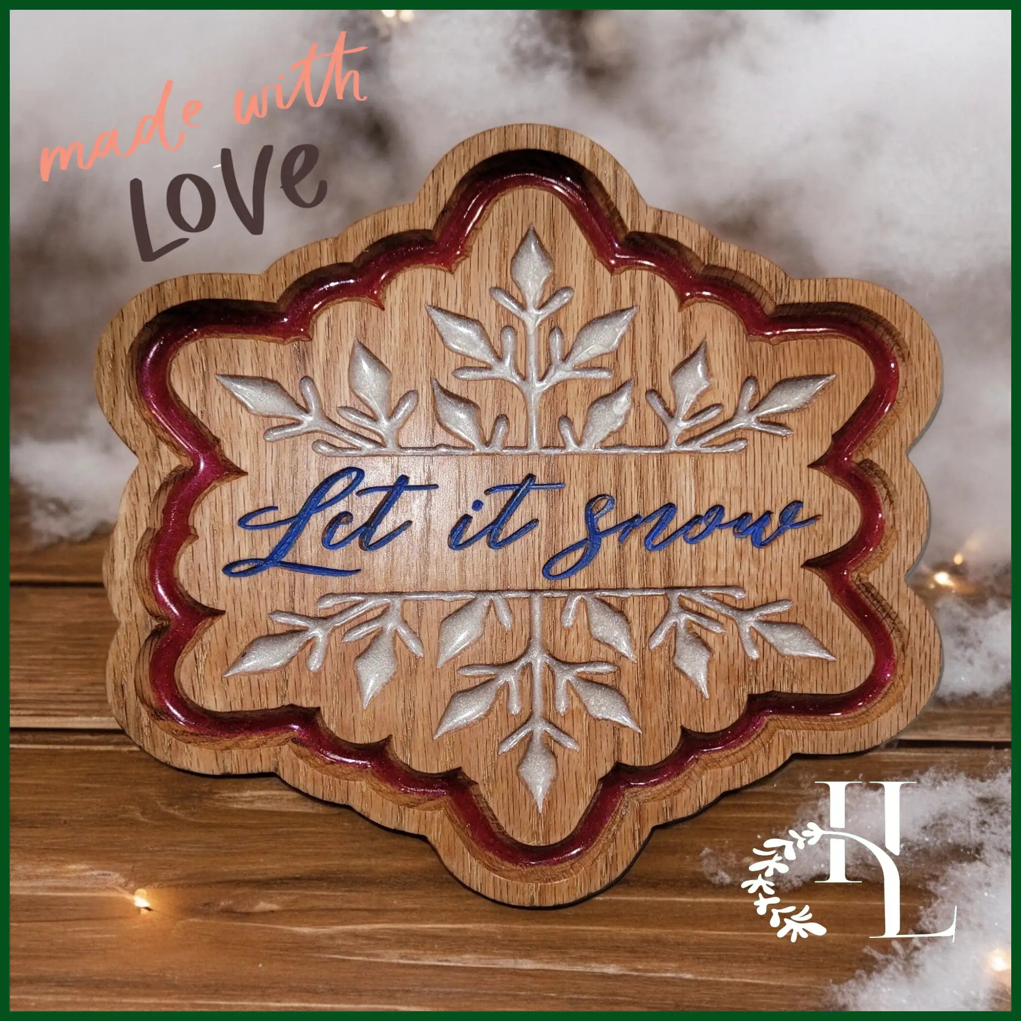 ’Let it Snow’ Snowflake Christmas Decoration - CNC Product