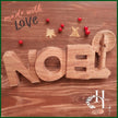 Noel - Red Oak Christmas Decoration - CNC Product