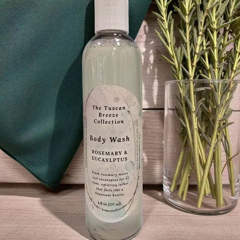 Tuscan breeze body wash - rosemary & eucalyptus homestead lavender farm