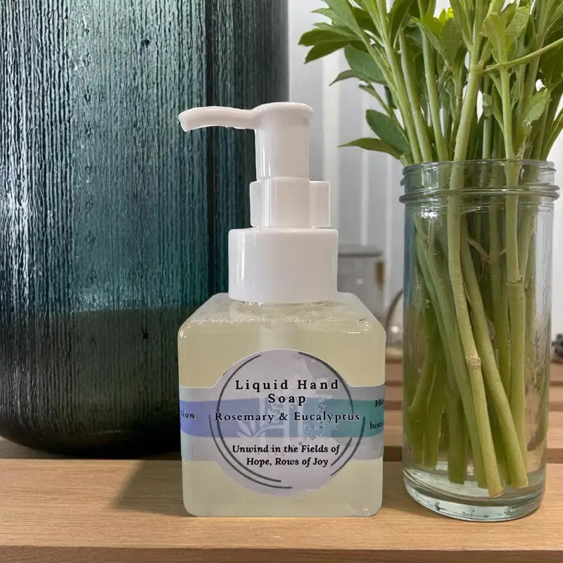 Tuscan breeze liquid hand soap — rosemary & eucalyptus liquid hand soap homestead lavender farm